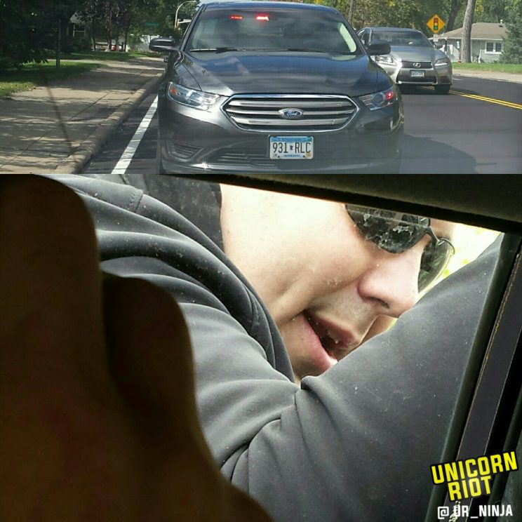 Sgt Mendel pulls over civilian vehicle