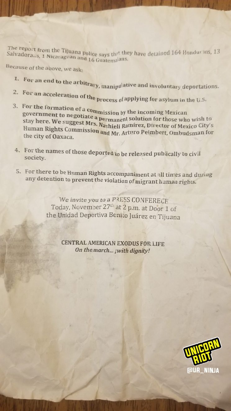 Migrant Press Release