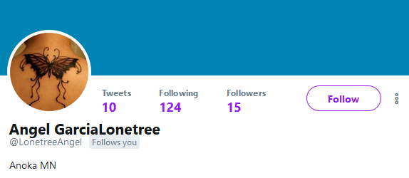 Angel's Twitter Account