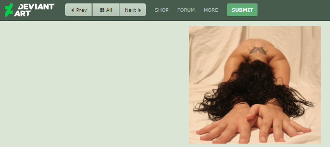 Deviant Art Account Displaying Original Butterfly Tattoo