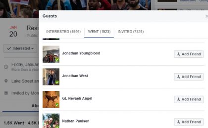 Angel Follows Trump Protest Online