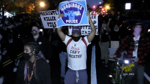 Hundreds of youth march in Minneapolis after George Floyd killer released from jail