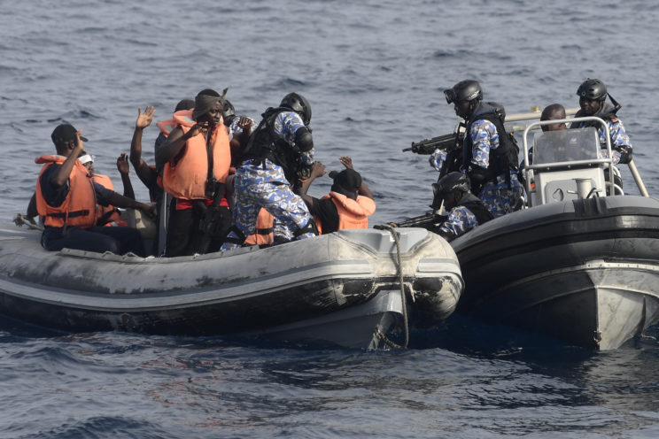 Anti-piracy rescue scenarios practiced by the Ghanaian Navy, image via Creative Commons