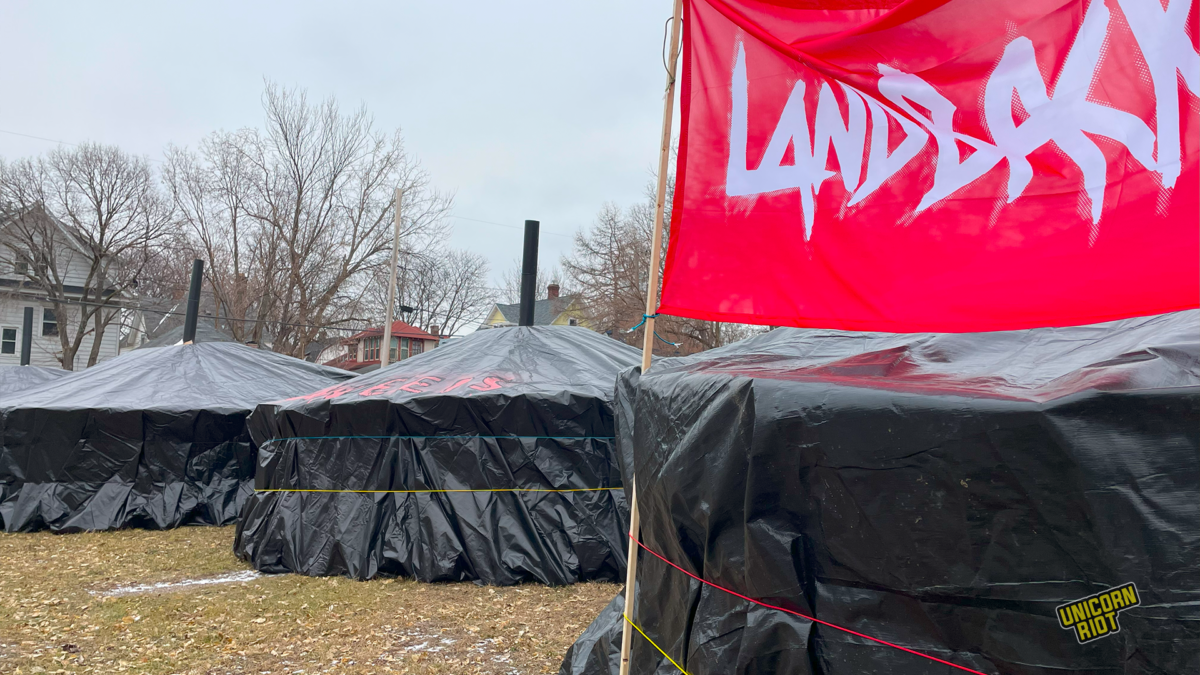 While the fight plays out in city government, the residents of Camp Nenookaasi are trying their best to stay together and survive the winter in yurts heated with wood-burning stoves.