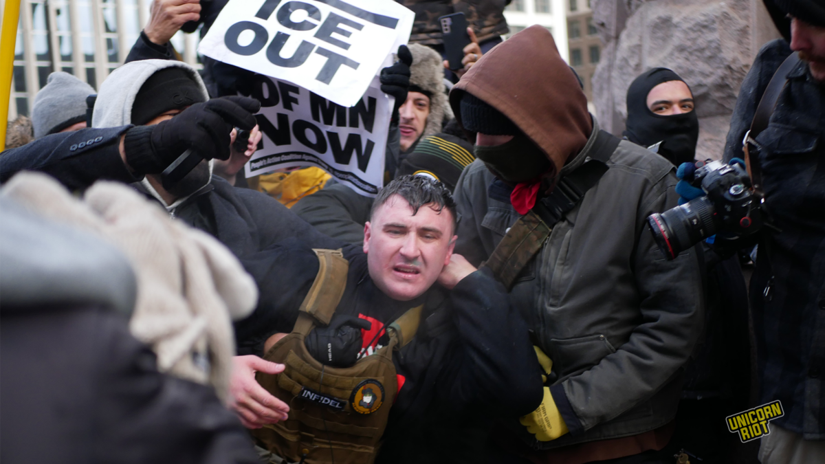 Far-Right Provocateur Jake Lang Chased Out of Minneapolis During Hate Rally