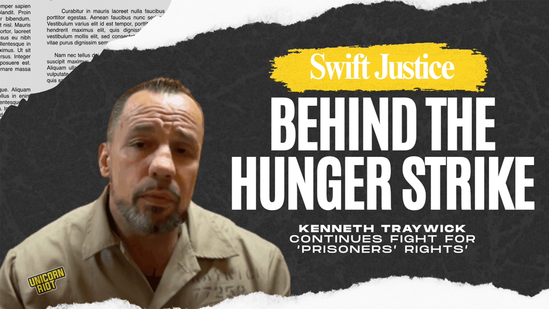 Behind the Hunger Strike: Swift Justice Continues Fight for ‘Prisoners’ Rights’